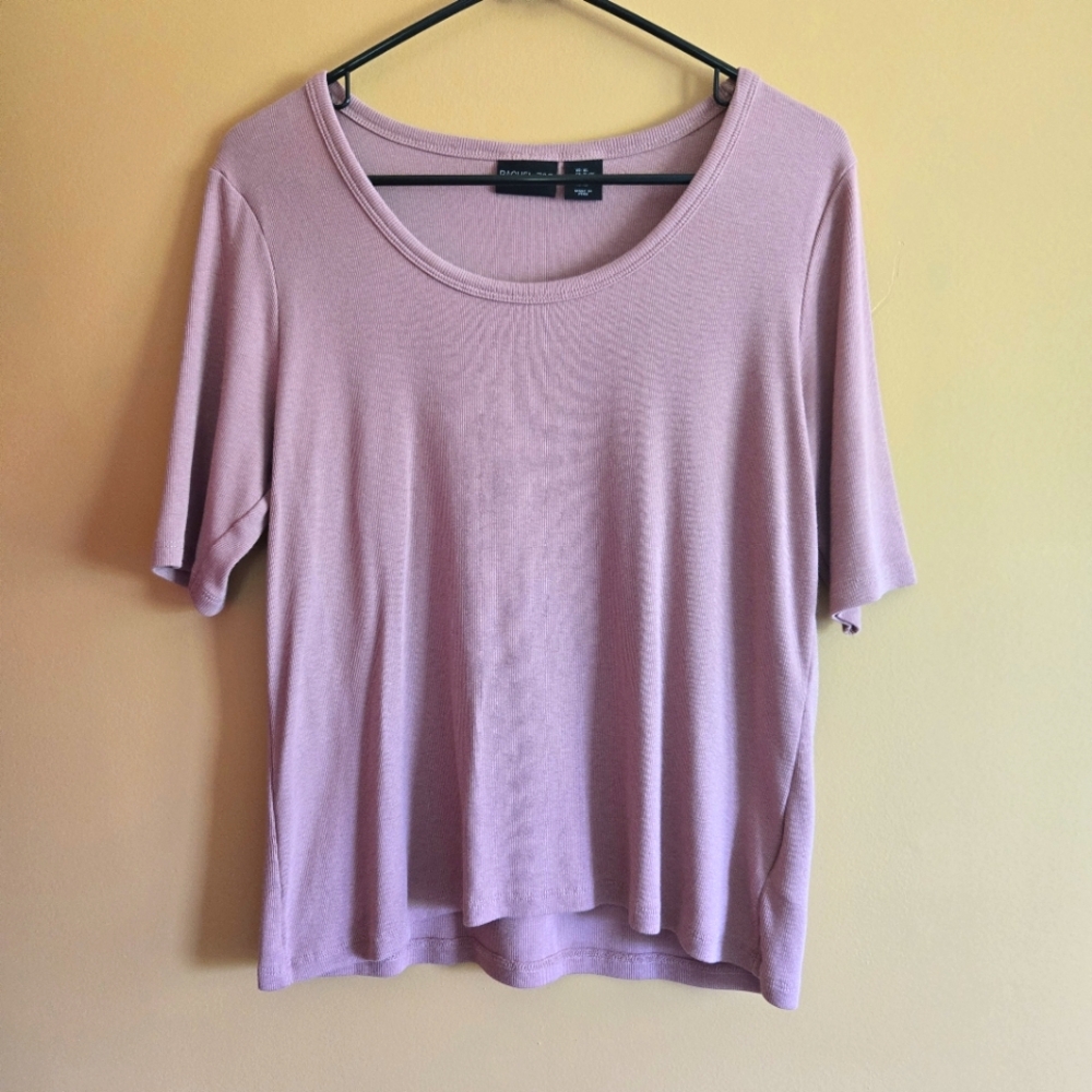 Rachel Zoe Mauve Color Tee PTP=18"